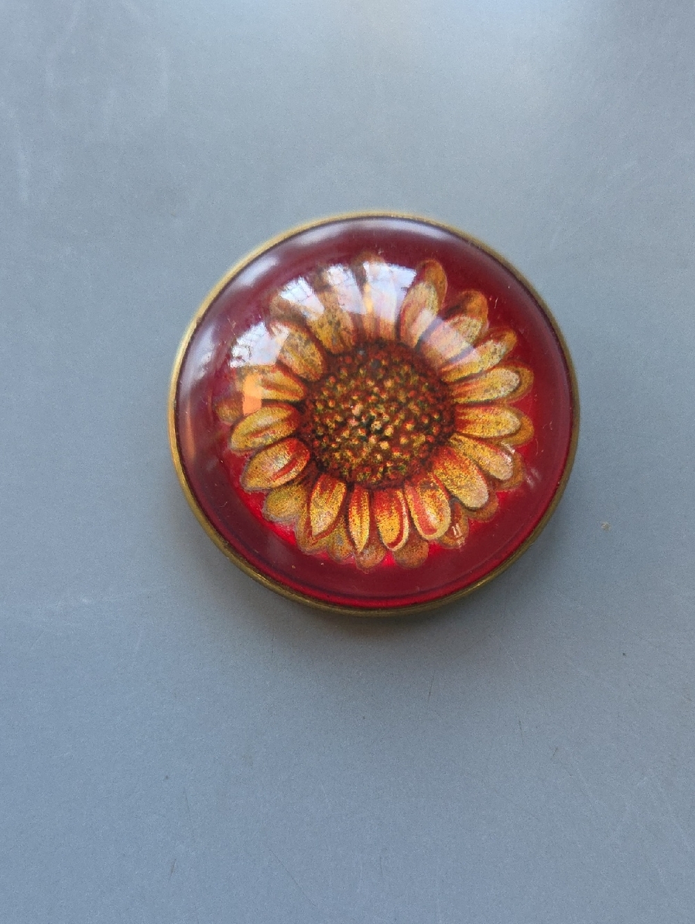 Antique Bridle Rosette Brooch